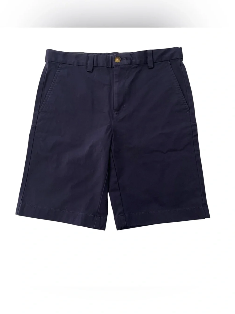 Vineyard Vines Breaker Shorts Boys Size 12 Navy Blue Chino Stretch NWT